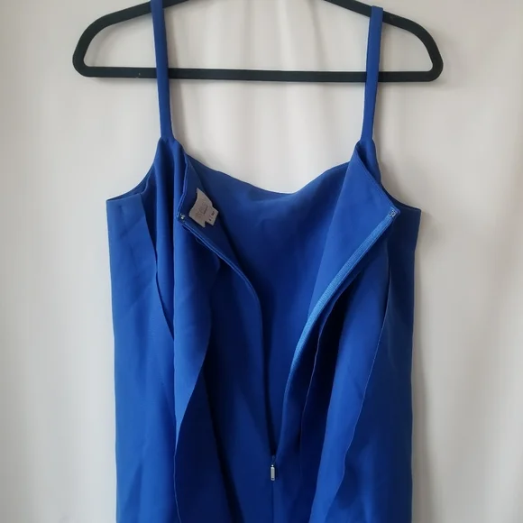 new Jason Wu Grey Shift Dress Layered Color Block Blue Size 8 - Picture 8 of 9